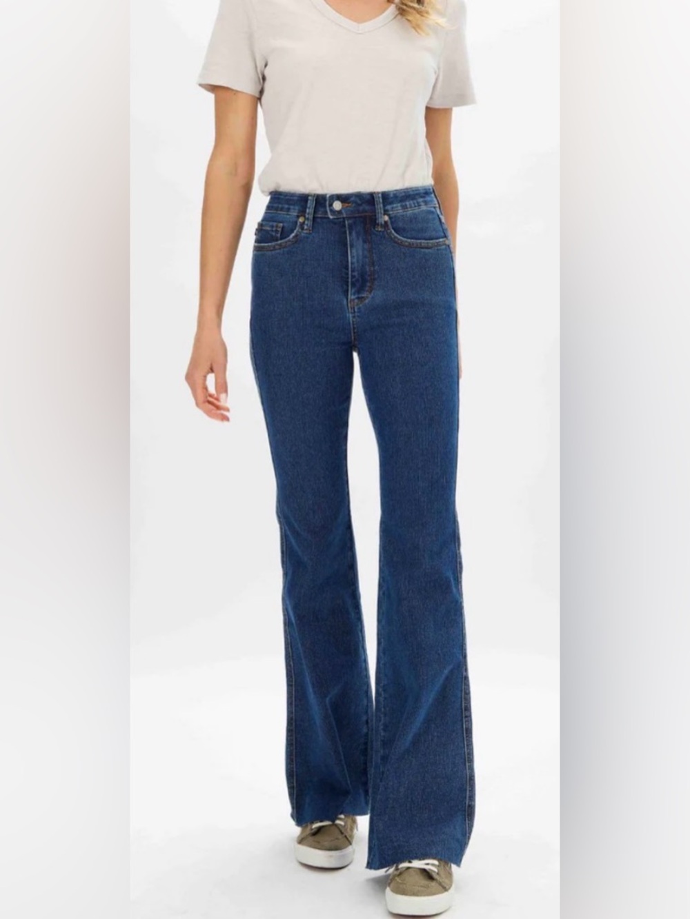 Judy Blue High Waste Tummy Control Flare Jeans with Sorbtek Moisture Control